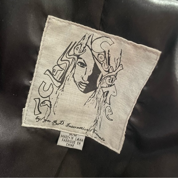 Vintage La Classe Couture Canada Rare Tweed Steam Punk Wool Blend Blazer Jacket - Picture 12 of 13